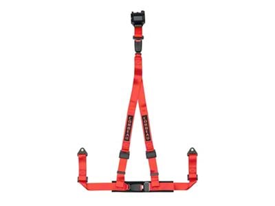 Corbeau 2-Inch 3-Point Retractable Harness Belt; Red (Universal; Some Adaptation May Be Required)