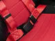 Corbeau 2-Inch 4-Point Bolt-In Harness Belt; Red (Universal; Some Adaptation May Be Required)