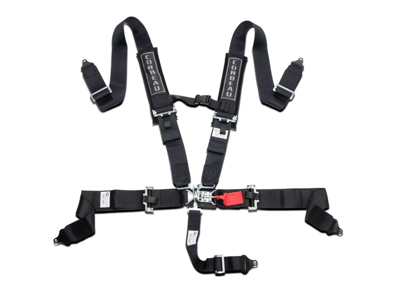 Corbeau Mustang 3-Inch 5-Point Latch and Link Harness Belt Corbeau Mustang 3-Inch 5-Point Latch and Link Harness Belt