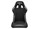 Corbeau Forza Wide Racing Seats with Double Locking Seat Brackets; Black Cloth (79-93 Mustang)