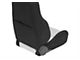 Corbeau GTS II Reclining Seats with Double Locking Seat Brackets; Black/Gray Suede (79-93 Mustang)