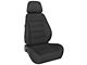 Corbeau Sport Reclining Seats with Double Locking Seat Brackets; Black Cloth (79-93 Mustang)
