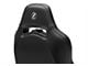 Corbeau Trailcat Reclining Seats with Double Locking Seat Brackets; Black Vinyl/White Stitching (79-93 Mustang)