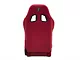 Corbeau A4 Racing Seats; Red Cloth; Pair (Universal; Some Adaptation May Be Required)