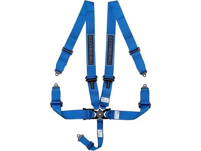 Corbeau 3-Inch 5-Point Camlock Harness Belt; Blue (Universal; Some Adaptation May Be Required)