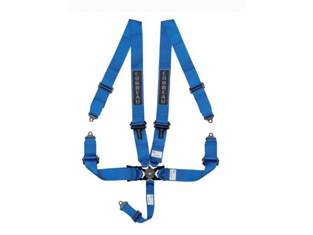 Corbeau 3-Inch 5-Point Camlock Harness Belt; Blue (Universal; Some Adaptation May Be Required)