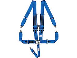 Corbeau 3-Inch 5-Point Latch and Link Harness Belt; Blue (Universal; Some Adaptation May Be Required)