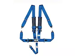 Corbeau 3-Inch 5-Point Latch and Link Harness Belt; Blue (Universal; Some Adaptation May Be Required)
