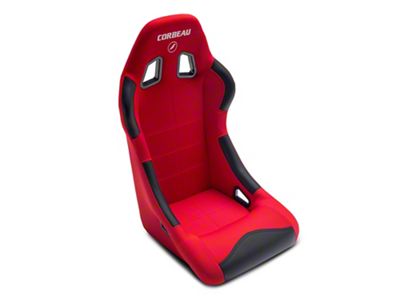 Corbeau Forza Racing Seat; Red Cloth (10-24 Camaro)