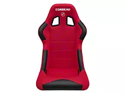 Corbeau Forza Racing Seat; Red Cloth (10-23 Camaro)