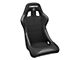 Corbeau Forza Racing Seats with Double Locking Seat Brackets; Black Cloth (16-24 Camaro)
