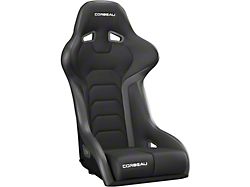 Corbeau FX1 Pro Racing Seat; Black Cloth/Vinyl (10-24 Camaro)