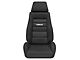 Corbeau GTS II Reclining Seats with Double Locking Seat Brackets; Black Cloth (10-15 Camaro)