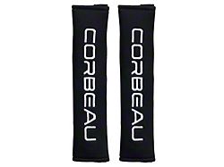 Corbeau Seat Harness Pads; Black; 2-Inch (Universal; Some Adaptation May Be Required)