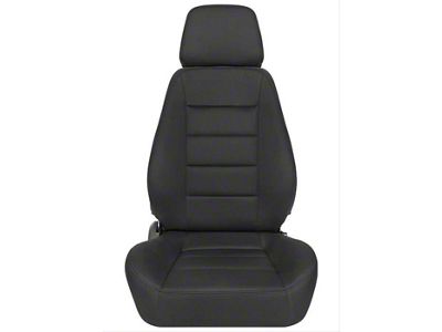 Corbeau Sport Reclining Seats with Double Locking Seat Brackets; Black Cloth (10-15 Camaro)