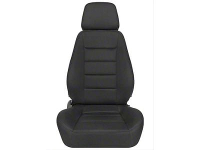 Corbeau Sport Reclining Seats with Double Locking Seat Brackets; Black Cloth (16-24 Camaro)