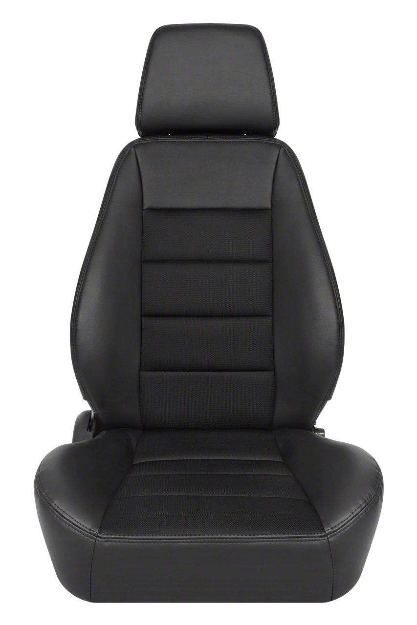 Corbeau Camaro Sport Reclining Seats with Inflatable Lumbar; Black