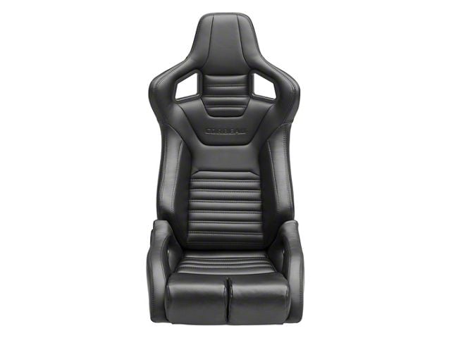 Corbeau Sportline RRB Reclining Seats; Black Vinyl/Carbon Vinyl; Pair (Universal; Some Adaptation May Be Required)