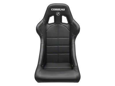 Corbeau Sportline RRS Reclining Seats; Black Vinyl/Carbon Vinyl; Pair (Universal; Some Adaptation May Be Required)