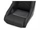 Corbeau DFX Performance Seats with Double Locking Seat Brackets; Black Vinyl/Cloth/Black Piping (12-23 Challenger)
