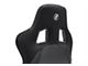 Corbeau DFX Performance Seats with Double Locking Seat Brackets; Black Vinyl/Cloth/White Piping (12-23 Challenger)