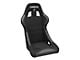 Corbeau Forza Racing Seats with Double Locking Seat Brackets; Black Suede (08-11 Challenger)