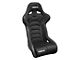 Corbeau FX1 Pro Racing Seats with Double Locking Seat Brackets; Black/Red Cloth (12-23 Challenger)
