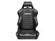 Corbeau LG1 Racing Seats; Black Vinyl; Pair (Universal; Some Adaptation May Be Required)