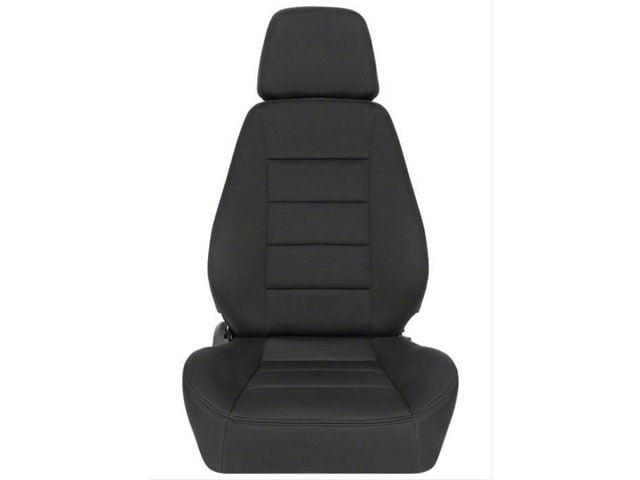 Corbeau Sport Reclining Seats with Double Locking Seat Brackets; Black Neoprene (12-23 Challenger)
