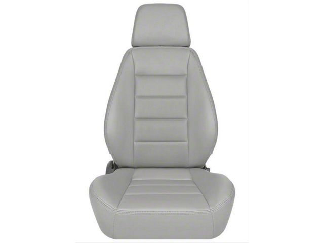 Corbeau Sport Reclining Seats with Double Locking Seat Brackets; Gray Vinyl (08-11 Challenger)