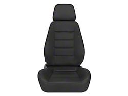 Corbeau Sport Reclining Seats with Inflatable Lumbar; Black Cloth; Pair (Universal; Some Adaptation May Be Required)