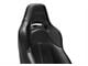 Corbeau Trailcat Reclining Seats with Double Locking Seat Brackets; Black Vinyl/White Stitching (08-11 Challenger)