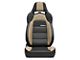 Corbeau Trailcat Reclining Seats; Black Vinyl/Beige HD Vinyl; Pair (Universal; Some Adaptation May Be Required)