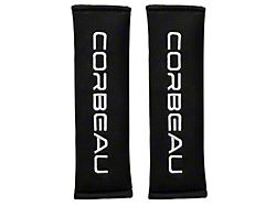 Corbeau Seat Harness Pads; Black; 3-Inch (Universal; Some Adaptation May Be Required)