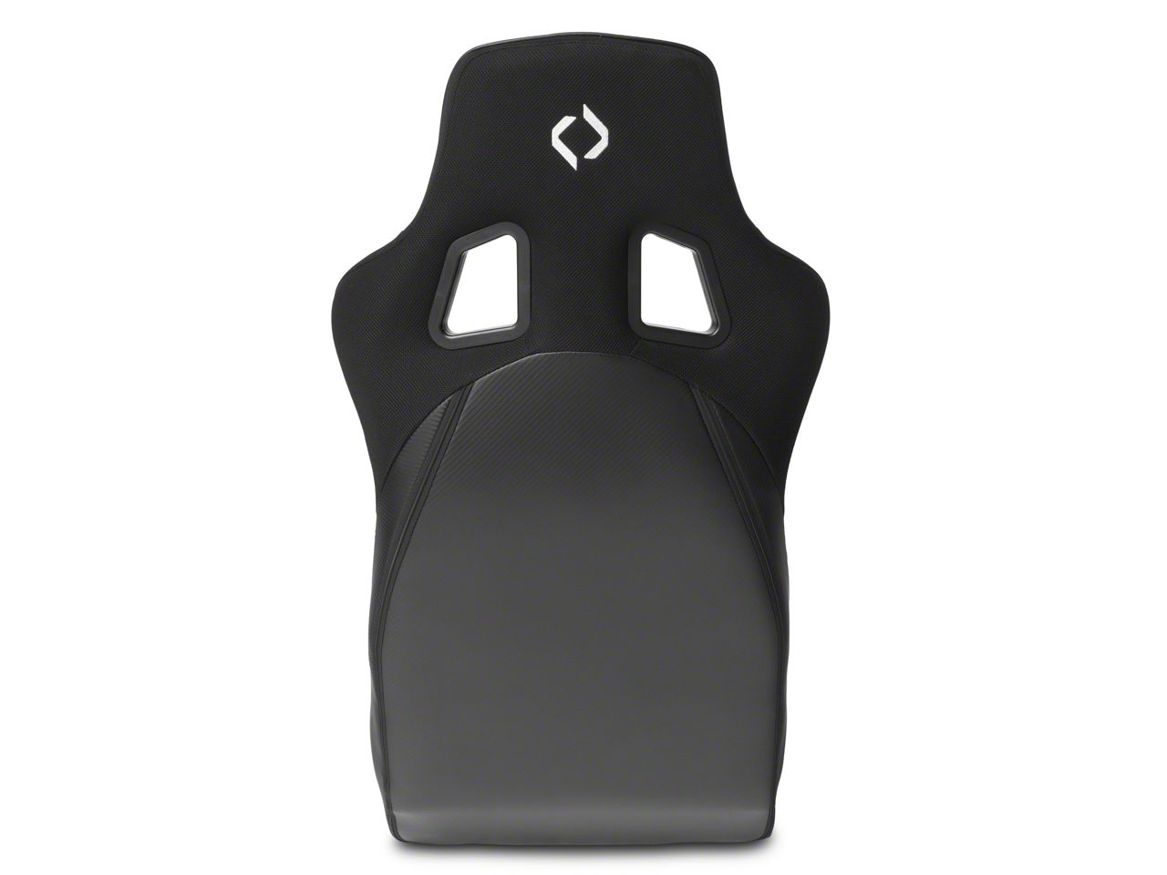 Corbeau Mustang DFX Seat; Black Vinyl/Cloth/Black Piping 34901BP