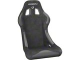 Corbeau Forza Racing Seat; Black Suede (79-25 Mustang)