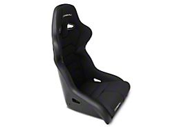 Corbeau FX1 Racing Seat; Black Cloth/Vinyl (79-26 Mustang)