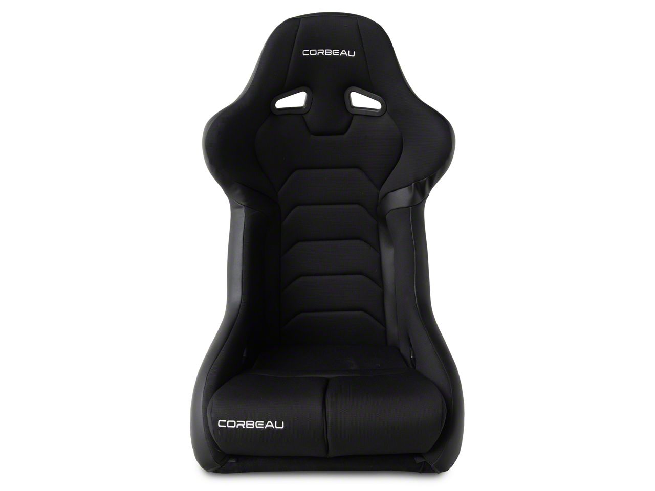 Corbeau Mustang FX1 Racing Seat; Black Cloth/Vinyl 29501 (79-26