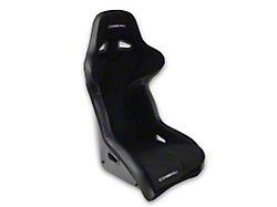 Corbeau FX1 Pro Racing Seat; Black Suede (79-26 Mustang)