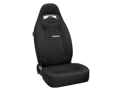 Corbeau Moab Reclining Seats; Black Neoprene; Pair (Universal; Some Adaptation May Be Required)