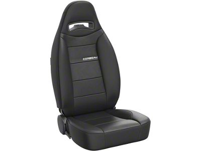 Corbeau Moab Reclining Seats; Black Vinyl; Pair (Universal; Some Adaptation May Be Required)