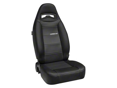 Corbeau Moab Reclining Seats; Black Vinyl; Pair (Universal; Some Adaptation May Be Required)