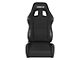 Corbeau A4 Racing Seats with Seat Heater; Black Cloth; Pair (Universal; Some Adaptation May Be Required)