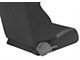 Corbeau A4 Wide Racing Seats with Double Locking Seat Brackets; Black Suede (99-04 Mustang)