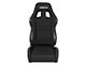 Corbeau A4 Wide Racing Seats with Seat Heater; Black Cloth; Pair (Universal; Some Adaptation May Be Required)