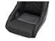 Corbeau DFX Performance Seats with Double Locking Seat Brackets; Black Vinyl/Cloth/White Piping (15-23 Mustang)