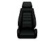 Corbeau GTS II Reclining Seats with Double Locking Seat Brackets; Black Leather (94-98 Mustang)