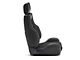 Corbeau GTS II Reclining Seats with Double Locking Seat Brackets; Black Leather/Suede (94-98 Mustang)