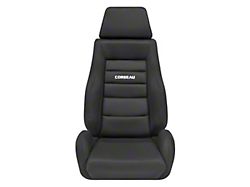 Corbeau GTS II Reclining Seats with Inflatable Lumbar; Black Cloth; Pair (Universal; Some Adaptation May Be Required)