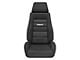 Corbeau GTS II Reclining Seats with Inflatable Lumbar; Black Cloth; Pair (Universal; Some Adaptation May Be Required)